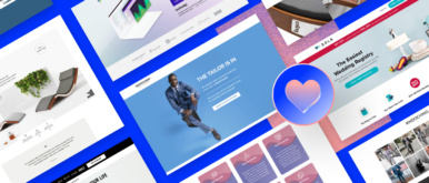 Horizontal header image for blog post about the best landing page design examples