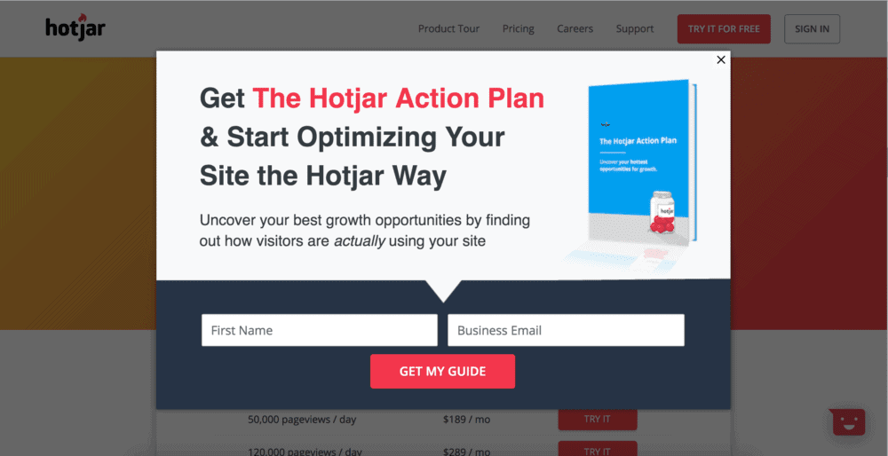 Hotjar conversion rate optimization success story